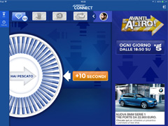 Interfaccia App Mediaset Connect